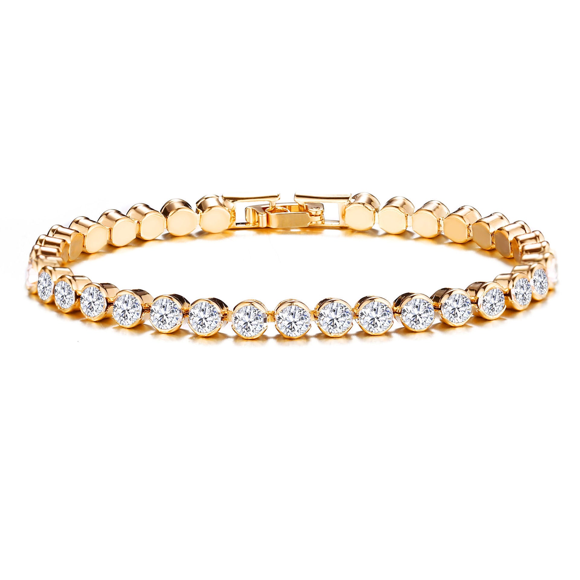 Wholesale Crystal Sier Plated Bracelet