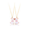 O1CN01YbjP9L1RorvTvtLLO_2204819392159-0-cib Wholesale Easter BFF Good Friend Alloy Dripping Oil Cute Rabbit Magnetic Pendant Necklace