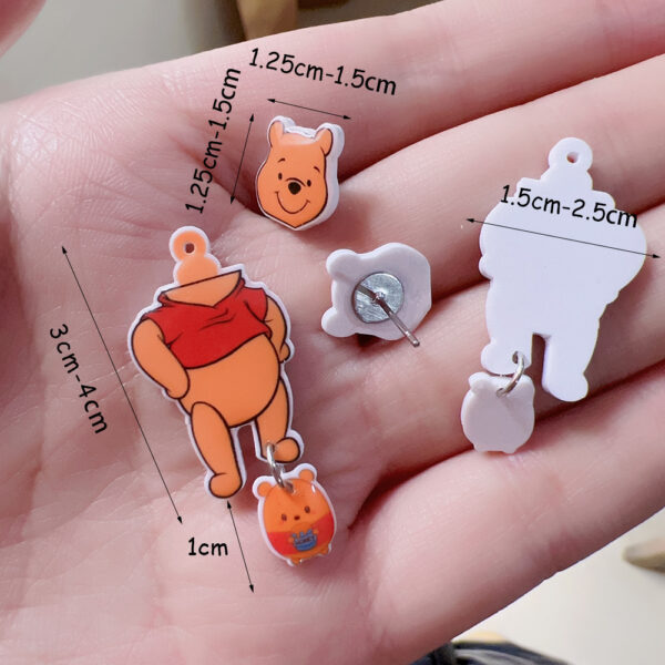 Wholesale Cartoon Christmas Snowman Resin Earrings