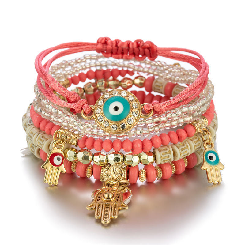 Wholesale Fashion Rice Bead Alloy Bracelet