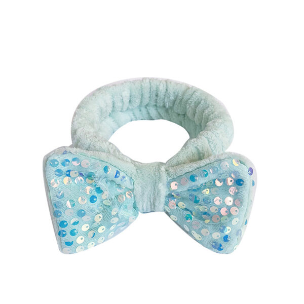 Wholesale Fabric Sequin Bow Hair Hoop