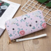 Wholesale Synthetic Leather Flower Print Long Wallet