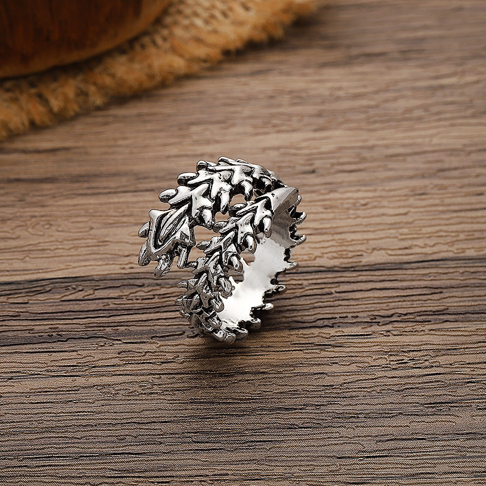Wholesale Alloy Spine Skull Ring