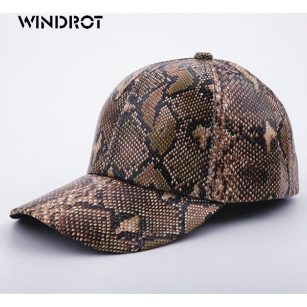 Wholesale Polyester Snake-like Leather Baseball Cap