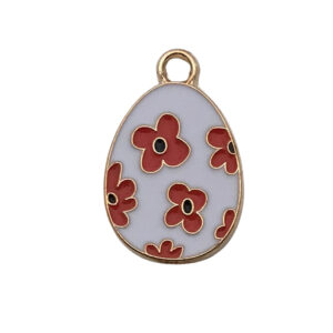 1 white red egg 14x22mm-1.4g-15141 / Drip Easter Series