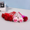 O1CN01YloWGL1uY256bKbJy__947486048-0-cib Wholesale Plastic Flocking Rose Ballpoint Pen