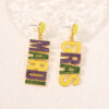 Wholesale Carnival Zinc Alloy  Mardi Gras Earrings