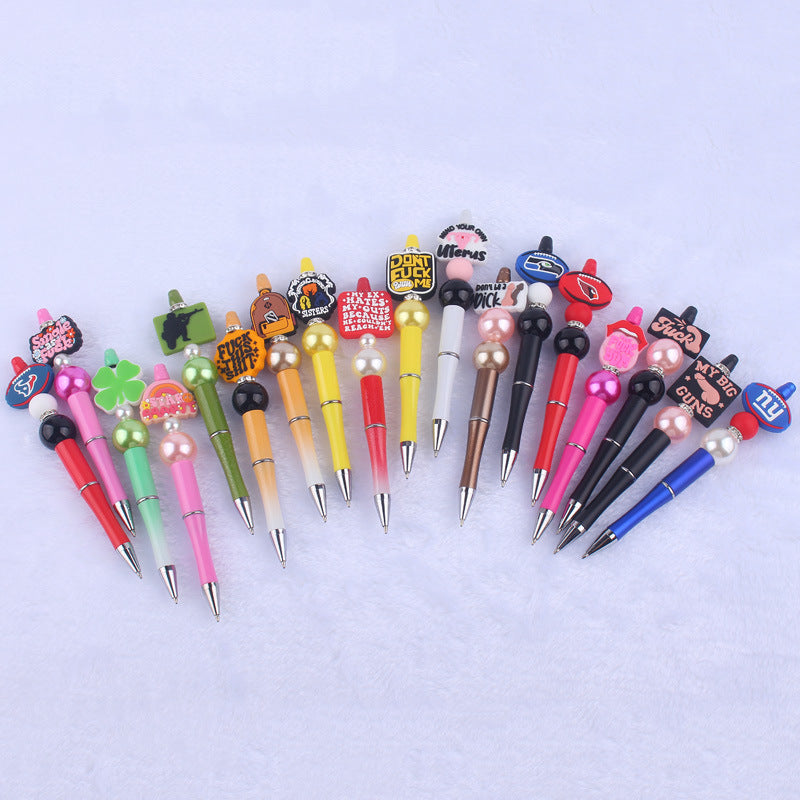 Wholesale Creative DIY Cartoon Cute Silicone Color Plastic Multifunctional Pen Ballint Pen