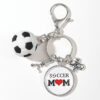 Wholesale Metal Mother's Day Father's Day Graduation Season Football Keychain
