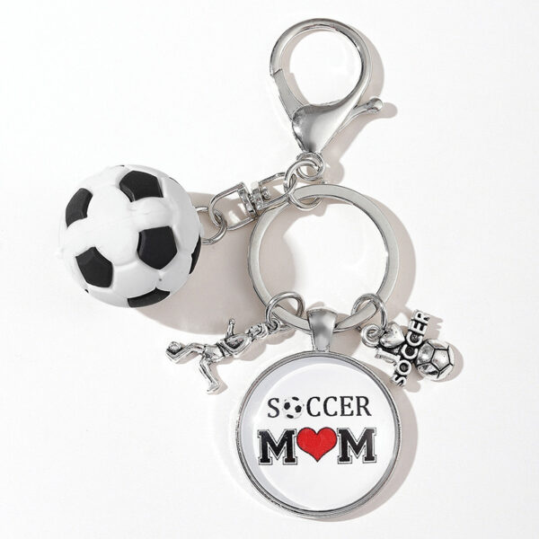 Wholesale Metal Mother's Day Father's Day Graduation Season Football Keychain