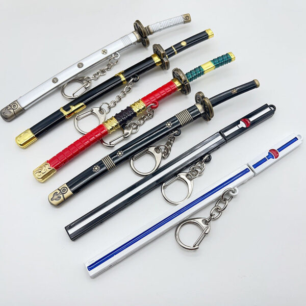 Wholesale Anime Peripheral One Piece Alloy Weapon Model Pendants