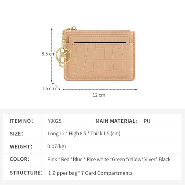 O1CN01Yr2UMr2LWCJnij3Ow_3374379699-0-cib Wholesale PU Coin Purse Card Holder Keychain