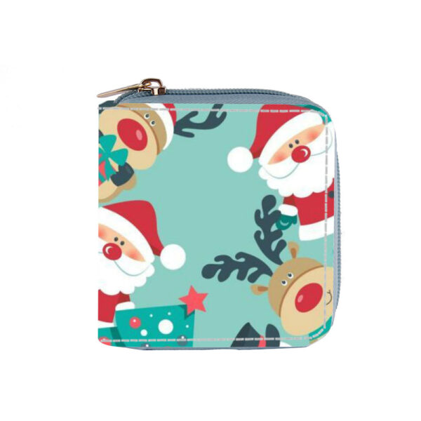 Wholesale Anime Deer Santa Claus Short PU Zipper Wallet