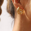 Wholesale Fashion Retro Casual Conch Diamond Earrings