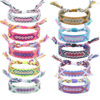 Wholesale Ethnic Weaving Colorful Tassel Lucky Friendship Polyester Cotton Bracelet