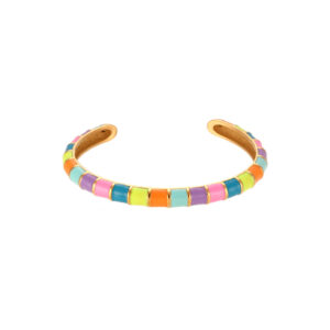 Opening Caterpillar Drop Oil Bracelet-Colorful