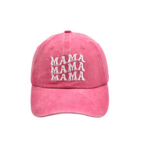 Rose Red-Three Row MAMA Baseball Cap