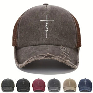 Wholesale Printed Faith Torn Baseball Cap