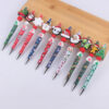 Wholesale Cartoon Christmas Silicone Handmade Plastic Beaded Pen