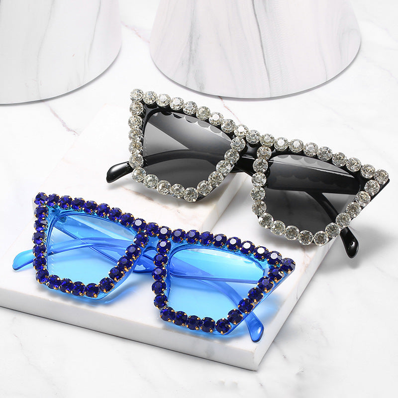 Wholesale Rhinestone Box PC Sunglasses