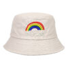 Wholesale be kind Rainbow Embroidery Cotton Fisherman Hat