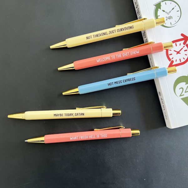 O1CN01Z4chcp1VP015OrBkZ_4048742644-0-cib Wholesale Plastic Welcome To The Shit Show Fun Pen Set