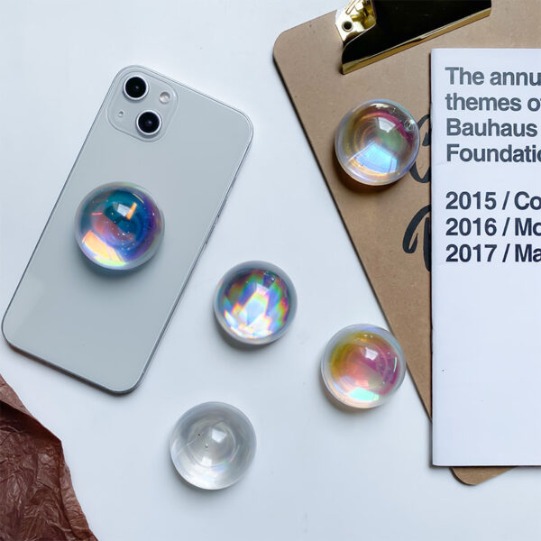 Wholesale Plastic Crystal Ball Laser Airbag Mobile Phone Holder