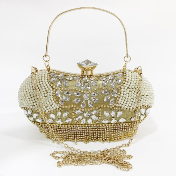 Wholesale Shell Shaped Diamond Pearl Bag OLY-SD-QY005