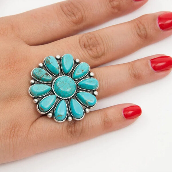 Wholesale Vintage Boho Turquoise Rings