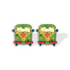Wholesale Sunflower School Bus Heat Shrink Sheet Acrylic Earrings