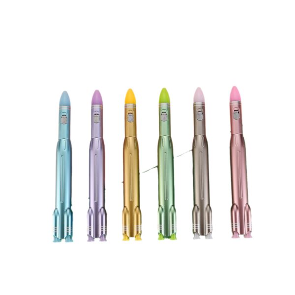 Wholesale Plastic Random Rocket Missile Shape Luminous Gel Pen