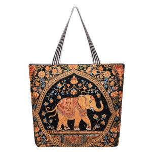 Running golden elephant