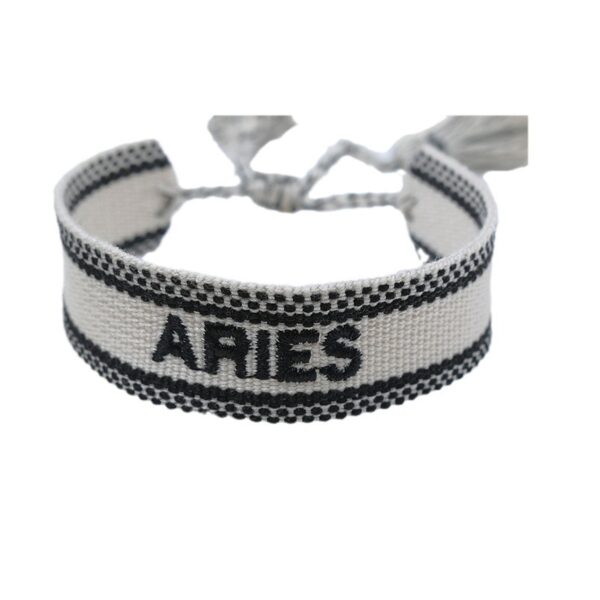 Wholesale Polyester Cord Weaving Letter Tassel Bracelet