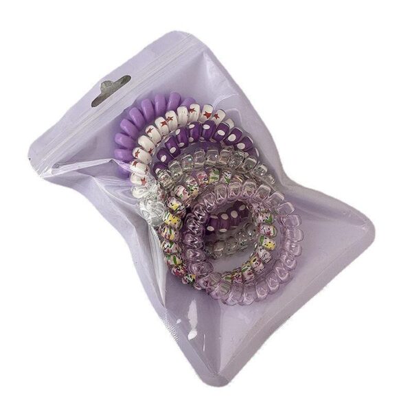 Wholesale Candy Colored Telephone Lines, Plastic Hair Rings