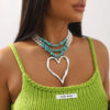 O1CN01Z9UTNY1X6nbNiPJzo_1768642875-0-cib-2 Wholesale Bohemian Multi-layered Large Heart Beaded Turquoise Necklace