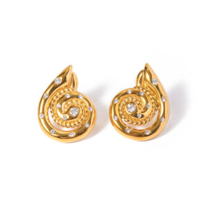 Gold earrings