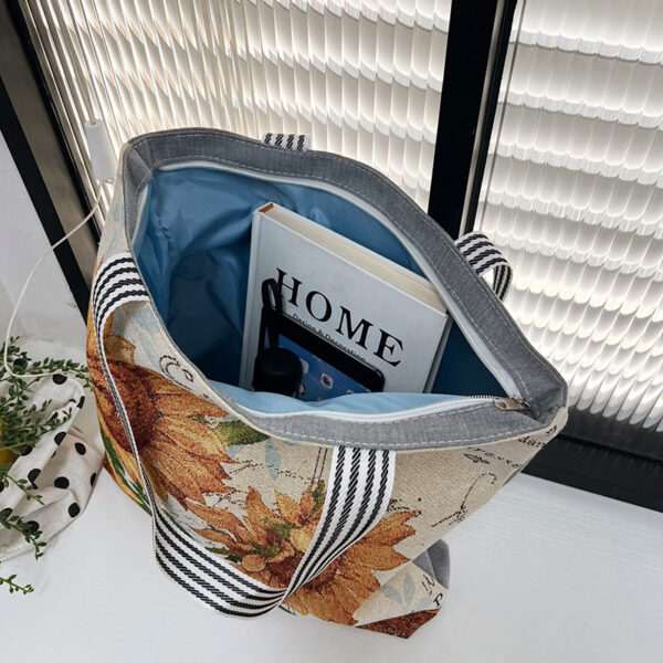 Wholesale Sunflower Print Canvas Bags