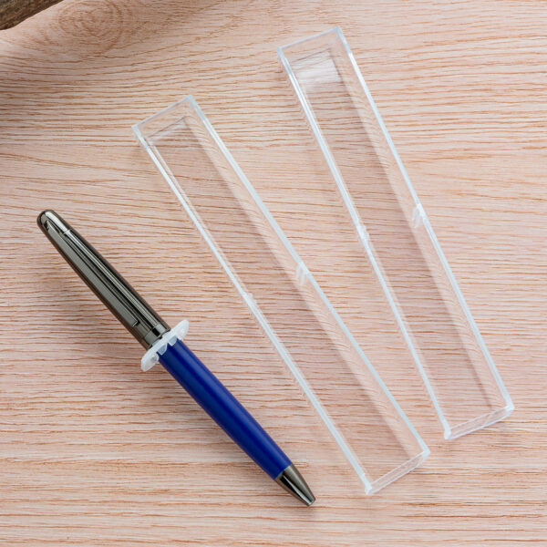 Wholesale Full Transparent Acrylic Pen Case Square Box Pen Packaging Box