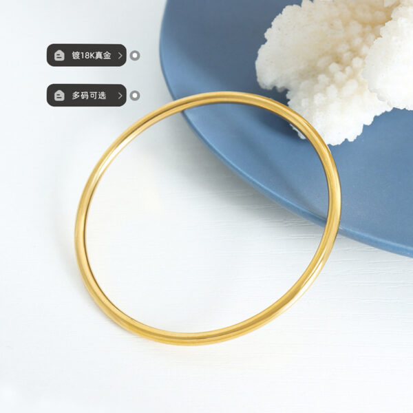 Wholesale Titanium Steel Gold Plated Ring Bracelet