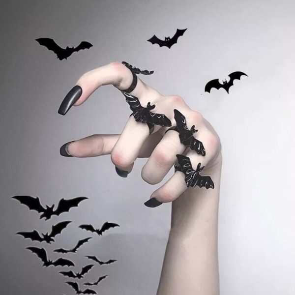 O1CN01ZDBPHq1WVhOmjpqc3__3379762794-0-cib Wholesale of Halloween Bat Alloy Rings