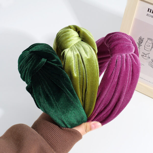 O1CN01ZDLKFz239bcJ1HjGD_2161687213-0-cib Wholesale Golden Velvet Knotted Headband Fabric