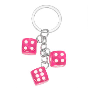 Pink Resin key chain 5