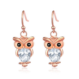 Wholesale Animal Series Owl Alloy Earrings