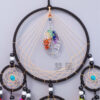 Wholesale colorful dream catcher wind chime natural crystal feather decoration