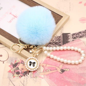 Light Blue / Pearl Bow