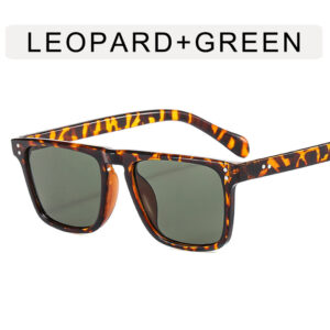Metal hinge / Leopard Frame Green Film