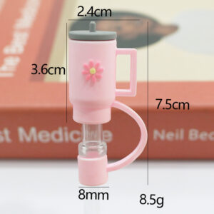 Small light pink cup 8mm / Bagged without straw