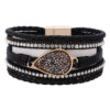 O1CN01ZKvSlx2JGxkb4onKu_1871609395-0-cib Wholesale Bohemian Diamond Leather Bracelet