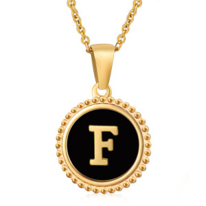 (with chain) black F