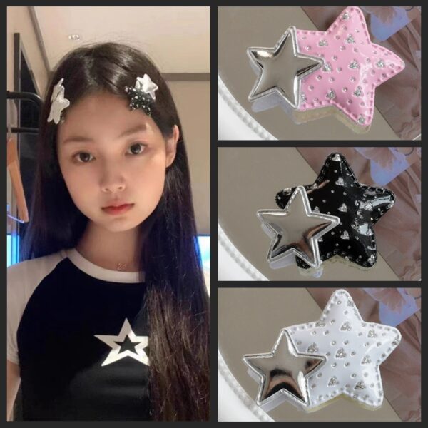 O1CN01ZLk1zV1eKGSmi4iSw_3896383852-0-cib Wholesale Cute Star Niche Spicy Girl Metal Hair Clips